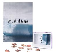 Personalized Jigsaw Puzzles for Adults 500 Pieces Custom Puzzle from Photos Penguins on the Iceberg Puzzles Picture Jigsaw Puzzle Gifts for Holiday Birthday Wedding Anniversay Christmas