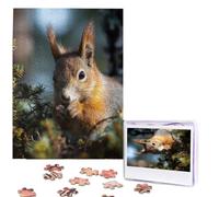 Personalized Jigsaw Puzzles for Adults 500 Pieces Custom Puzzle from Photos Squirrel in the Forest Puzzles Picture Jigsaw Puzzle Gifts for Holiday Birthday Wedding Anniversay Christmas
