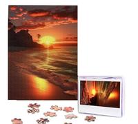 Personalized Jigsaw Puzzles for Adults 500 Pieces Custom Puzzle from Photos Sunset on The Beach Puzzles Picture Jigsaw Puzzle Gifts for Holiday Birthday Wedding Anniversay Christmas