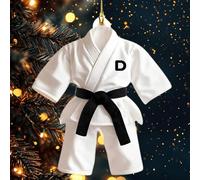 Personalized Karate Christmas Ornament -Taekwondo Black Belt Christmas Ornament,Christmas Taekwondo Jiu Jitsu Pendant,Keepsake Gift for Martial Arts Lovers