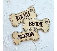 Personalized Kennel Name Plate Dog Paw Crate Pet Tag Doghouse Sign,Custom Crate Sign,Dog Bone Name Sign,Pet Lover Gift