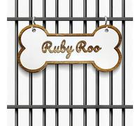 Personalized Kennel Name Plate Personalized Bone Shape Sign Custom Pet Sign Dog House for dog Lover