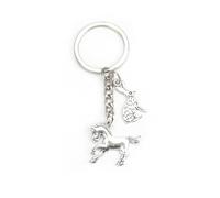 Personalized Keychain with Horse and Rabbit Pendant, Gift for Women, Loving Gifts for Girlfriends, Mothers and to Celebrate Friendship and Special Occasions, Gifts for Someone Traveling