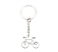 Personalized Keychain with Simplicity Bicycle Pendant Made of Stainless Steel, Friendship Gifts for Women like Girlfriend, Mom, Good Friend, Grandma and Sister, Birthday Gift Set, Small Gifts
