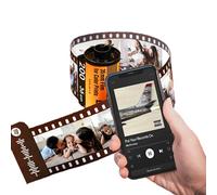 Personalized Keychains with Picture Colorful Custom Camera Film Roll Keychain MultiPhoto Key Rings Photo Reel Album Vintage Retro Unique Custom Gift Birthday Holiday for Lover Dad Mom Kids Friend