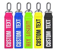 Personalized Keyring, Custom Double Sided Embroidery Luggage Tags, 1PCS Name Key Chain, Cute Women/Men Keyrings Private Fobs, Personalized Gift Key Tags for Couples, Families, Friends