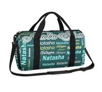 Personalized-Kids-Travel-Bag with Shoe Compartment Waterproof Pocket Custom Small Gym Duffle Bag for Girls Boys Dance Ballet Gymnastics Overnight Weekender Green04