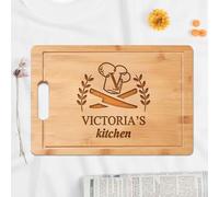 Personalized Kitchen Cutting Boards - Custom Engraved Chopping Block for Women, Great for Mom, Grandma, Wife, Daughter, Mother-in-Law on Mother's Day, Anniversary