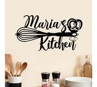 Personalized Kitchen Sign - Custom Metal Wall Art for Mom’s Kitchen, Family Chef Gift, Ideal for Mother’s Day, Christmas & Housewarming