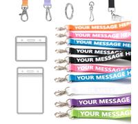 Personalized Lanyard 10-6000 Pcs for ID Badges, Keys & More | Add Text & Logos | Bulk Quantities for Events