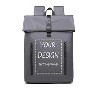 Personalized Laptop Backpack Men Women Custom Name Photo Travel Business Backpack Large Capacity Computer Bookbag Color3,30 * 15 * 45CM