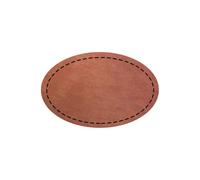 Personalized Leather Label Hat Patch Customized with Text Name Logo Leather Patches with Adhesive for Clothes Hats Backpacks Bags Jackets (B)