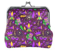 personalized leather wallet women cute carnival festive purple kiss closure carnival festive purple UNITALLA Carnival Festive Purple UNITALLA Classic, Carnival Festive Purple, UNITALLA, Classic