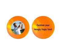 Personalized LED Golf Balls with Double-Sided UV Printing, 8-Minute Glow & 6 Light Colors, Custom Image/Text Golf Gifts for Men, Funny Night Golf Training Balls (6, Yellow)