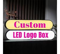Personalized LED Light LOGO Box,Custom LED Light Box for Shop Bar Cafe Room Decor Wall Home Aesthetic Bedroom Christmas Party Birthday Wedding Gifts Letter Logo Signs (12x10inch(30x25cm))