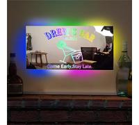 Personalized LED Neon Sign Light for Home Bar - Acrylic Mirror Wall Lamp Night Light - Men Dad Gifts for Christmas Birthday