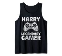 Personalized Legendary Gamer Shirt Harry Name Video Gamer Tank Top