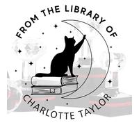 Personalized Library Stamp, Custom Lovely Cat Self Inking Stamp, from The Library of Bookplate Embosser, Book Lover Gfit, Small Business Logo, Custom Text & Logo for Books, Journals, and Archives