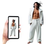 Personalized Life-Size Cardboard Cutout with Stand, Waterproof Human Stand for Wedding Decoration, Anniversary Decoration, Party Decoration, 1-8 ft (3ft (90cm))