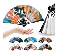 Personalized Line Dance Popping Fan, Custom Clacking Fans For Line Dancing, Personalized Folding Fans Fans Dancing Fans That Pop, DIY Decorative Pictures with Photo Text for Unique Design by Yourself