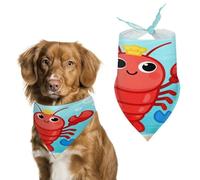 Personalized Lobster and Crab Dog Bandanas Washable Cute Soft Cat Dogs Scarf Pet Bandanas Kerchief Adjustable Triangle Bibs Scarf for Small Medium Large Dogs Puppy Cats & Gifts