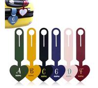 Personalized Luggage Tags with Name Custom PU Leather Luggage Tag for Bag Id, Custom Suitcase Tag Backpack Tag Personalized Name Tags for Travel（Heart）