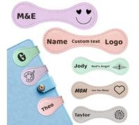 Personalized Magnetic Leather Bookmark for Reading Women Custom Magnet Book Mark with Engraved Text Logo,Customized Gifts for Book Lovers Readers Kids Classmate (Bookmark-B)