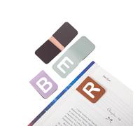 Personalized Magnetic Leather Bookmarks with Initial 26 A-Z Letters Custom Bookmark Clip Gift for Book Lovers Kids Readers Men Women Teachers Reading Accessories Students Gifts (Multicolor)