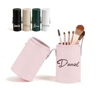 Personalized Makeup Brush Holder - Travel Makeup Brush Case with Text, Dustproof Make Up Brushes Organizer Cup Gift for Women Mom Girlfriend On Birthday Mother's Day (Makeup Brush Holder 2)