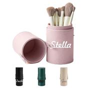 Personalized Makeup Brush Holder - Travel Makeup Brush Case with Text, Dustproof Make Up Brushes Organizer Cup Gift for Women Mom Girlfriend On Birthday Mother's Day (Makeup Brush Holder 1)