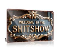 Personalized Man Cave Sign Welcome To The Shitshow Tin Sign Decor Signs Tin Funny Vintage Sign(30X40CM)