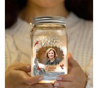 Personalized Mason Jar Lights, Memorial Gifts For Loss Of Mom, Dad, Mason Jars Lights Home Decor For Centerpieces, Grieving Gifts For Loss Of Loved One (Style 16)