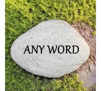 Personalized Memorial Garden Stone Engraved with Any word，Garden Decorative Stone，Pet Memorial Plaques for Outdoors