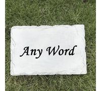 Personalized Memorial Garden Stones Plaque Grave Markers with Any Word, Welcome Garden Decorative Stone,Sympathy Memorial Gift Remembrance Gift.