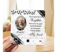 Personalized Memorial Music Fridge Magnet with Photo Custom In Loving Memory Fridge Magnet Sympathy Keepsake Remembrance Gift for Loss of Loved Ones Dad Mom,Style 6