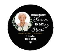 Personalized Memorial Stones for Loved Ones Lost, Custom Garden Grave Memorial Plaques Marker Headstone Tombstone with Image Name Text Photo Outside Outdoor Remembrance Gifts Decorations