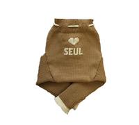 Personalized Merino Wool Baby Cloth Diaper Cover Soaker longies (S, Brown-Natural White)