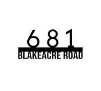 Personalized Metal Address Sign, House Number Sign for Outside, Custom Modern Letter, Street Name Sign for Business, Yard, Garage, Apartment, Office, Mailbox, Housewarming Gift