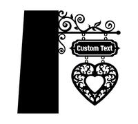 Personalized Metal Book Nook Tavern Signs, Custom Name Bookshelf Label Hanging Bracket Tavern Style Decoration Unique Bookshelf Accessories Home Library Book Divider for Shelves Gift for Booklovers