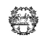 Personalized Metal Garden Sign, Custom Wall Art, Mom's or Grandma's Garden, Decorative Hanging Outdoor Decoration, Flower Sign Plaque