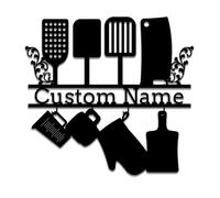 Personalized Metal Kitchen Sign,Custom Kitchen Metal Sign,Custom Family Kitchen Sign,Kitchen Metal Wall Art,Metal Sign for Restaurant,Mom's Kitchen Wall Decor,Grandma's Kitchen Gift (Style-6)