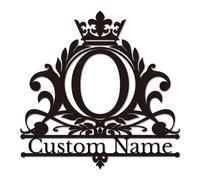 Personalized Metal Letter Signs - Custom Monogram Wall Art for Indoor & Outdoor - Modern Name Plaques for Home, Wedding & Business Decor (O)