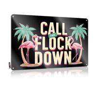 Personalized Metal Signs For Outdoors Call Them Down: The Flock Tin Sign Dorm Room Door Sign Funny Signs For Office(30X40CM)