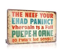 Personalized Metal Signs For Outdoors The Need Your Head Panic Tin Sign Home Bar Tin Sign Metal Signs For Home Bar(20X30CM)
