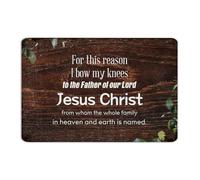 Personalized Metal Tin Sign For This Reason I Bow My Knees to The Father of Our Lord Jesus Christ Home Decor Aluminum Tin Signs for Outside Cabin Porch Art Poster Gift for Shop 12x18 Inch