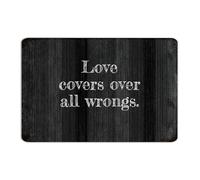 Personalized Metal Tin Sign Love Covers over All Wrongs Room Decor for Men Metal Plaque for Bedroom Outside Men Art Poster Gift for Shop 8x12 Inch
