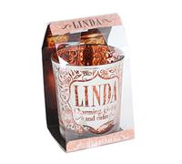 Personalized Metallic Candle Pots Linda