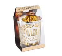 Personalized Metallic Candle Pots Valerie