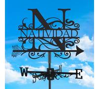 Personalized Monogram Metal Weather Vane, Custom Last Name Weathervane, Wind Direction Indicator, Weather Vanes Roof Mount, Wind Vane Outdoor Decor for Shed Garden Yard Patio, Customized Gifts