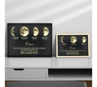 Personalized Moon Phase Photo Frame, Customized Moon Phase On The Day of Birth, A Gift for The Day of Motherhood